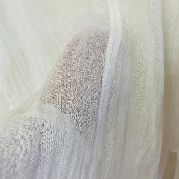 Eileen Fisher Organic Linen Gauze Tunic Top - Picture 8 of 14